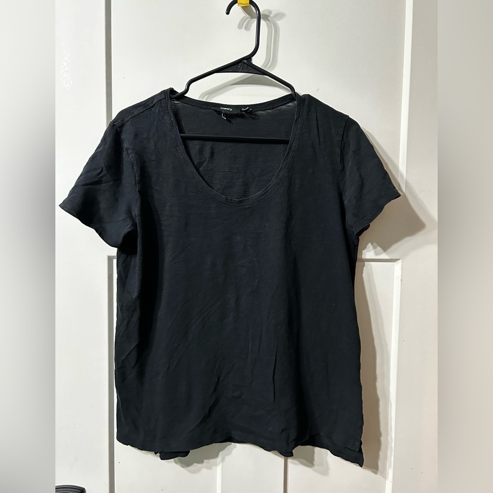 Theory Classic Black Women's T shirt short sleeve Top